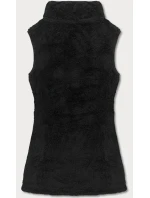 Dámská plyšová vesta HH005-1 Černá - J.STYLE