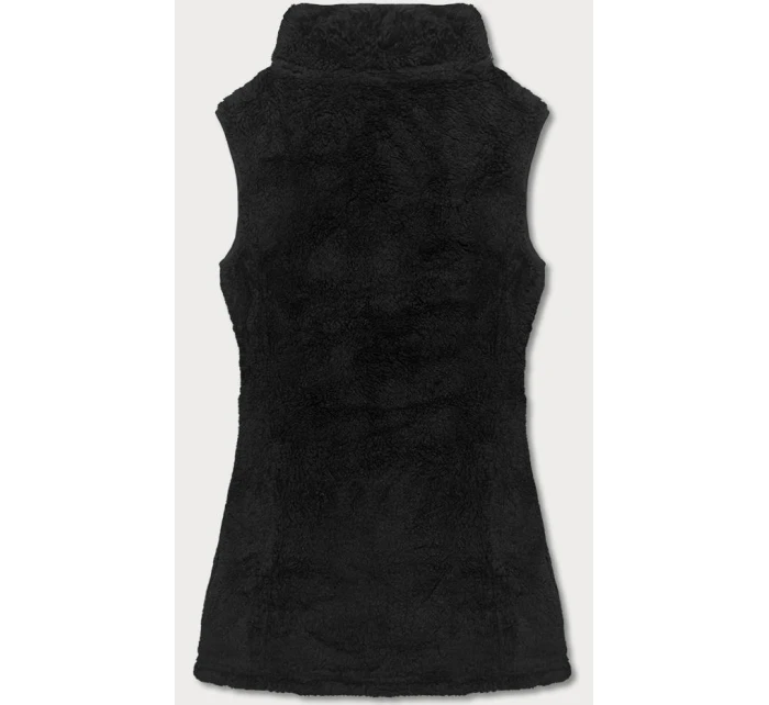 Dámská plyšová vesta HH005-1 Černá - J.STYLE