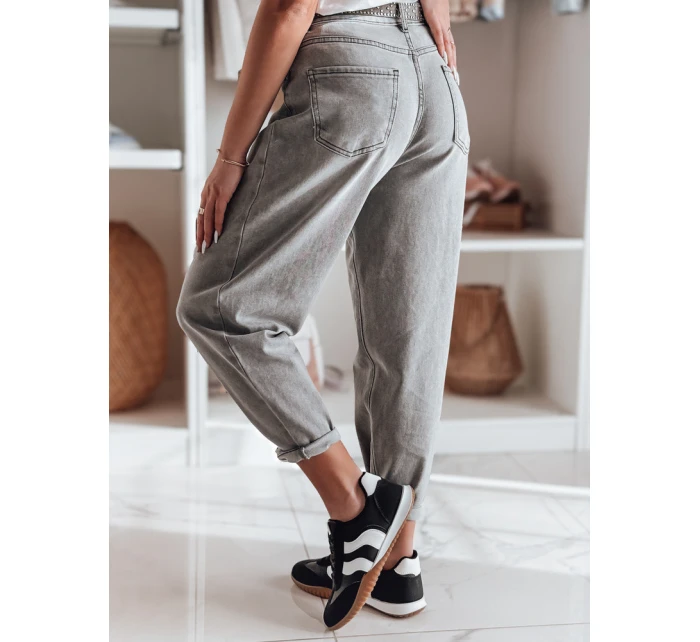 Dámské džínové kalhoty boyfriend OLDRELAX šedá FashionStreet UY2495