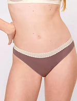 sloggi GO Ribbed R Tai C2P - BROWN - SLOGGI BROWN - SLOGGI