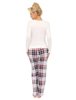 Dámské pyžamo Ho Ho long cream - Donna Dámské pyžamo Ho Ho long cream - Donna