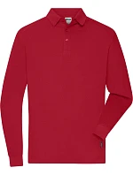 JN Pánské pracovní piqué polo s dlouhým rukávem 02. red model 22533503 - Daiber JN Pánské pracovní piqué polo s dlouhým rukávem 02. red model 22533503 - Daiber