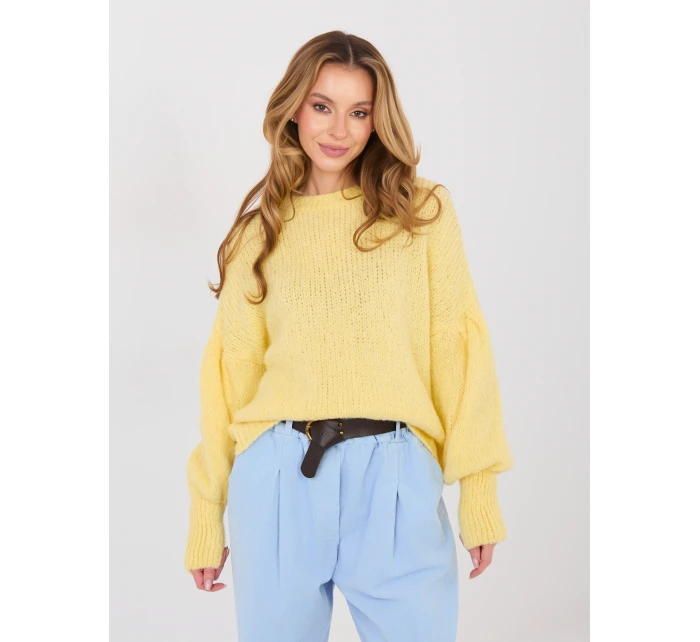 Sweter MI SW model 21954286 jasny żółty - FPrice