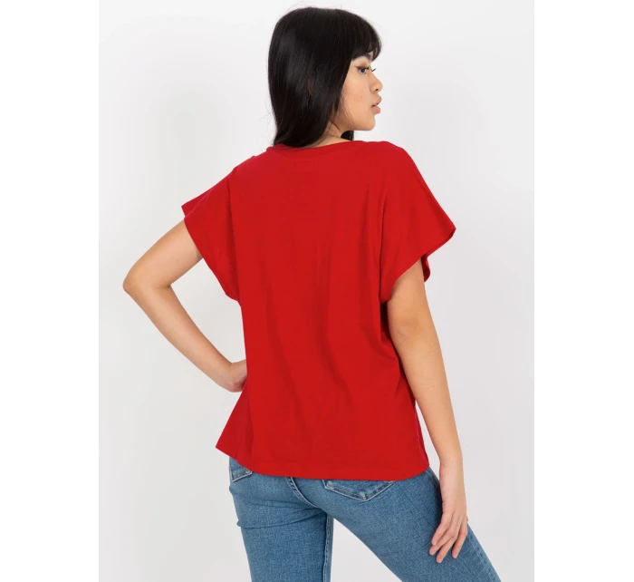 Dámské tričko TW TS 2005.43 tmavě červená - FPrice