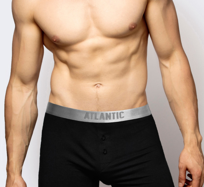 Pánské boxerky z bavlny Pima ATLANTIC - černé
