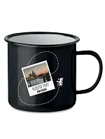 Personalizovaný retro plecháček s fotkou a cestovatelským motivem Personalizovaný retro plecháček s fotkou a cestovatelským motivem