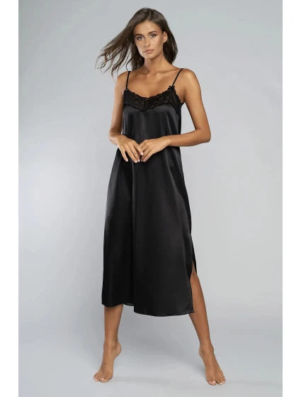 Dámská noční košile dlouhá model 21269940 Černá - Italian Fashion Dámská noční košile dlouhá model 21269940 Černá - Italian Fashion