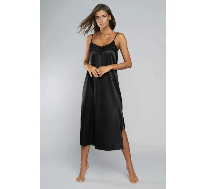 Dámská noční košile dlouhá model 21269940 Černá - Italian Fashion Dámská noční košile dlouhá model 21269940 Černá - Italian Fashion