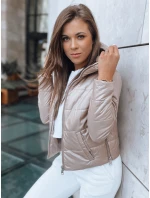 Dámská krátká prošívaná bunda SPORT HEVEN camel FashionStreet TY3711