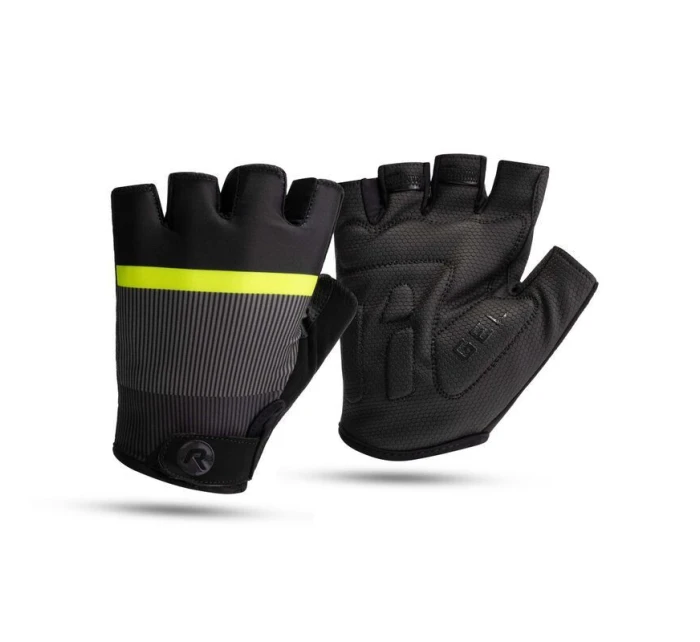 Rogelli rękawiczki HERO II czarny-fluor 2XL