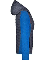 JN Dámská pletená hybridní bunda 02.0 royal melange/anthracite melange model 22528911 - Daiber JN Dámská pletená hybridní bunda 02.0 royal melange/anthracite melange model 22528911 - Daiber