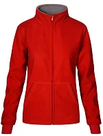 Promodoro 7985 Dámská dvojitá fleecová bunda 40.7985 red/light grey Promodoro 7985 Dámská dvojitá fleecová bunda 40.7985 red/light grey