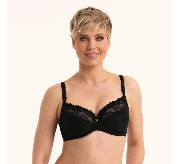 podprsenka s kosticí . černá  model 21019000 - RosaFaia