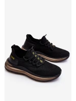 Nazouvací pánská sportovní obuv model 21611343 Černá - Goe Nazouvací pánská sportovní obuv model 21611343 Černá - Goe