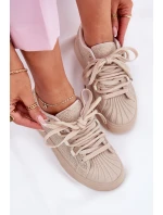 Dámské tenisky se zdobením na platformě béžové Eanneth Dámské tenisky se zdobením na platformě béžové Eanneth