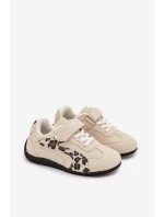 Dětské sportovní boty na suchý zip béžové s model 21731742 - Boto Dětské sportovní boty na suchý zip béžové s model 21731742 - Boto