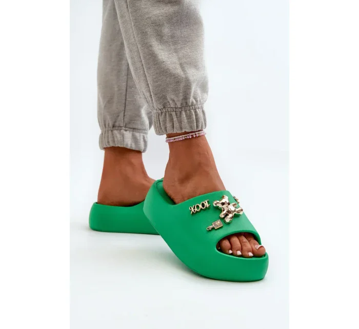 Dámské lehké pěnové pantofle se ozdobami model 20455567 - Kesi