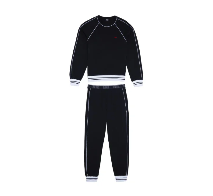 Pánské pyžamo A03892 - 0PCAF černá s bílou - Diesel