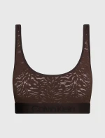 Dámská podprsenka 000QF7340E BKC tm. hnědá - Calvin Klein