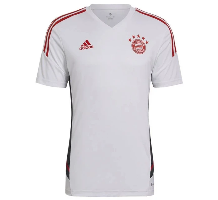 Pánské tréninkové tričko FC Bayern M HB0621 bílé - Adidas Pánské tréninkové tričko FC Bayern M HB0621 bílé - Adidas