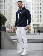 Pánská klokaní mikina s kapucí tmavě modrá FashionStreet BX5949