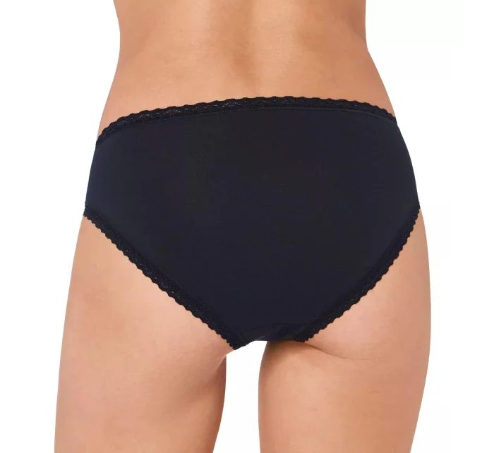 Dámské kalhotky sloggi 24/7 Cotton Lace Tai C3P - černé - SLOGGI Dámské kalhotky sloggi 24/7 Cotton Lace Tai C3P - černé - SLOGGI