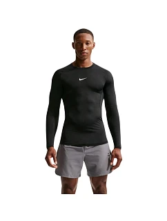 Pánské tričko Nike Dri-Fit Pro s dlouhým rukávem, černé, FB7919 010, velikost XL