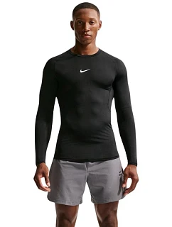 Pánské tričko Nike Dri-Fit Pro s dlouhým rukávem, černé, FB7919 010, velikost XL