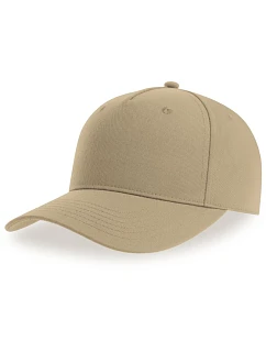 5 panelová baseballová kšiltovka khaki model 22479019 - Atlantis Headwear