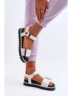 Dámské sandály na platformě Big Star model 21655484 Bílé - Big Star Shoes Dámské sandály na platformě Big Star model 21655484 Bílé - Big Star Shoes