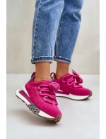 Dámské Zamszové Tenisky Na Platformě S Šněrováním Fuchsie Artiker model 21671689 - Boto Dámské Zamszové Tenisky Na Platformě S Šněrováním Fuchsie Artiker model 21671689 - Boto