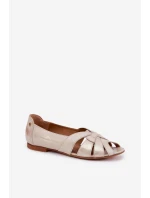 Kožené Baleríny S   Zlatá model 21692623 - Maciejka
