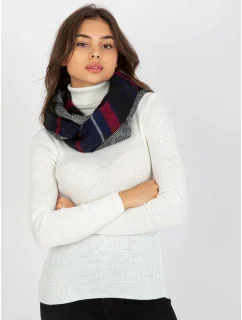 Tunelová šála AT KM 1402.20 tmavě modrá červená