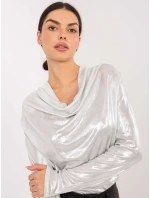 Bluzka DHJ BZ model 20606074 srebrny - FPrice Bluzka DHJ BZ model 20606074 srebrny - FPrice