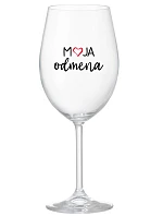 MOJA ODMENA - priehľadný pohár na víno 350 ml