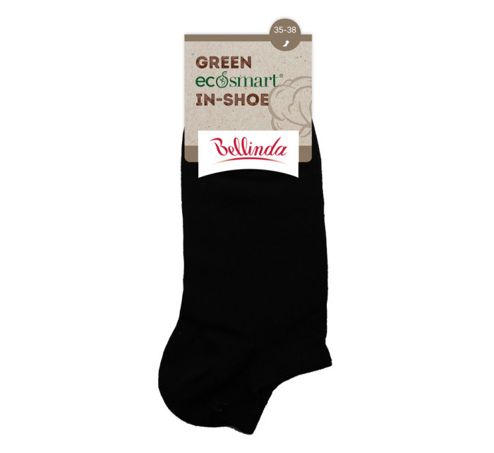 Krátké ponožky z bio bavlny GREEN ECOSMART IN-SHOE SOCKS - BELLINDA - černá