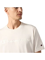 Pánské tričko Champion SS Tee cream 220273 WW056 pánské