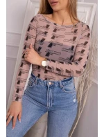 Halenkové body v bronzové béžové barvě