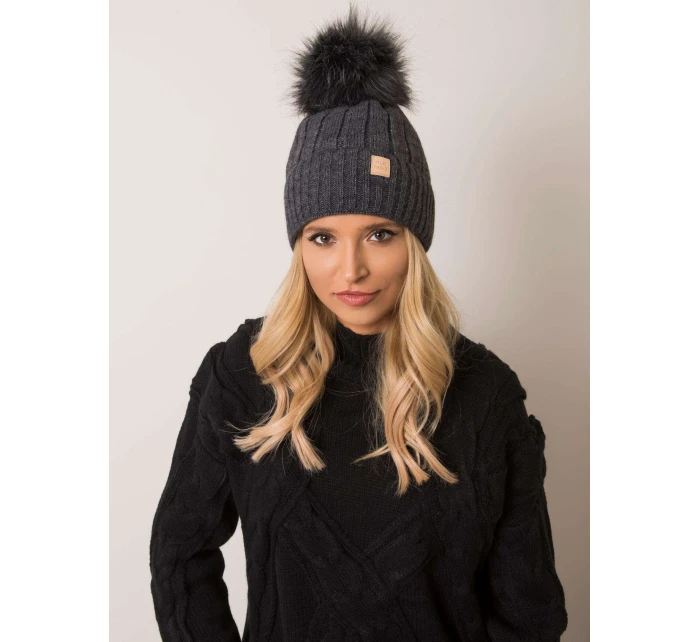 Dámská čepice 8.71 tmavě šedá