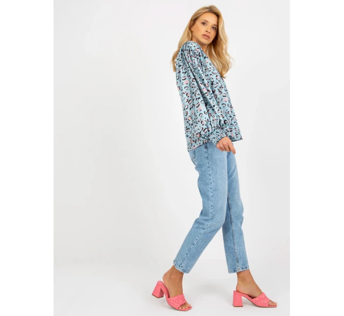 Dámská košile LK KS  černá a modrá  model 18132708 - FPrice