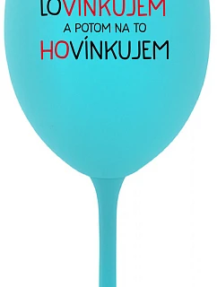 A NA TO  tyrkysový pohár na víno 350 ml model 22164006 - Giftela