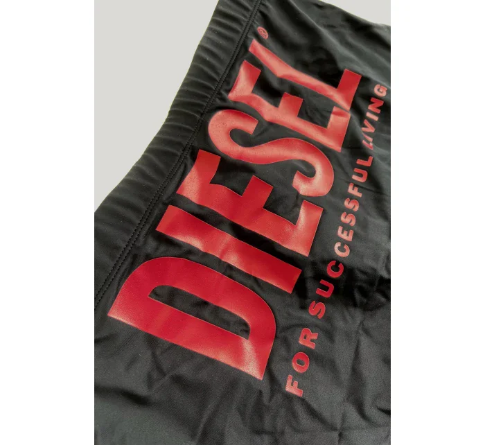 Pánské plavecké boxerky A09676-0JMAK-900 černá-potisk - Diesel