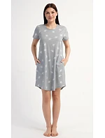 Dámské domácí šaty s krátkým rukávem model 22405588 - Vienetta Dámské domácí šaty s krátkým rukávem model 22405588 - Vienetta