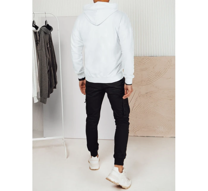Pánská bílá mikina s potiskem Dstreet model 21976144 - FashionStreet Pánská bílá mikina s potiskem Dstreet model 21976144 - FashionStreet