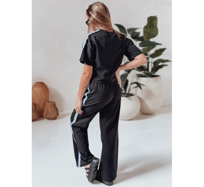 Dámská tepláková souprava oversize SPORT černá model 21988920 - Dstreet Dámská tepláková souprava oversize SPORT černá model 21988920 - Dstreet