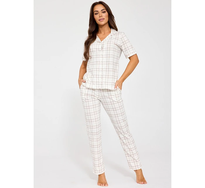 Pyžamo Cornette 879/342 Holly kr/r S-2XL rozepínací