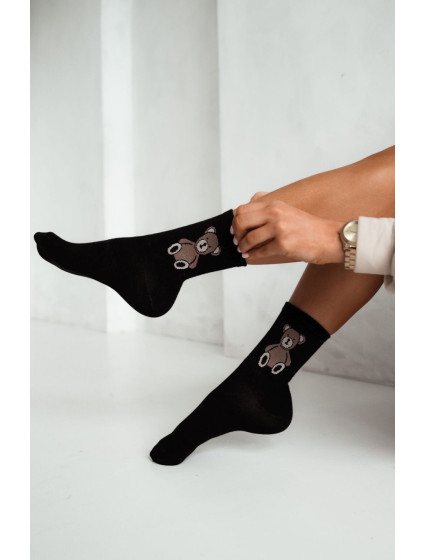 Dámské ponožky Milena 0200 Plyšový medvídek 37-41