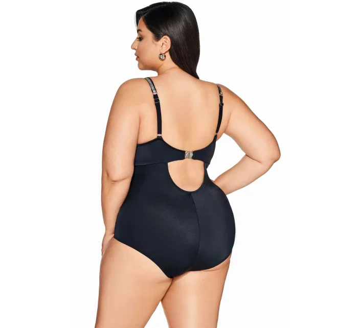 Dámské jednodílné plavky 63 black - AVA