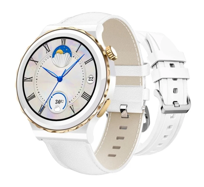 Dámské chytré hodinky Rubicon RNCE92 PRO White/2 x Strap SMARUB171 Dámské chytré hodinky Rubicon RNCE92 PRO White/2 x Strap SMARUB171