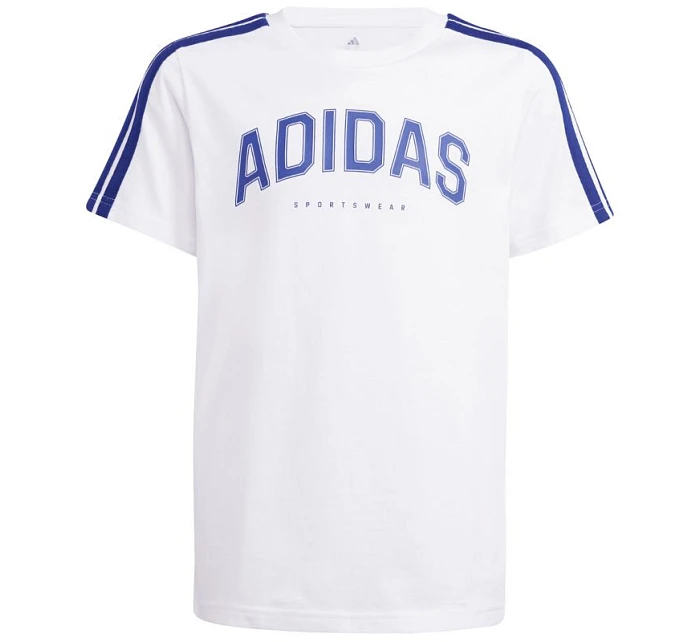 Dětské tričko adidas Codes Collegiate Graphic bílé JI6674 Dětské tričko adidas Codes Collegiate Graphic bílé JI6674